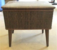 Wicker Look Sewing Bench