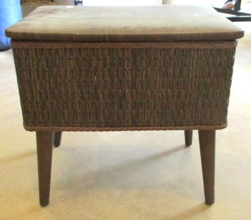 Wicker Look Sewing Bench