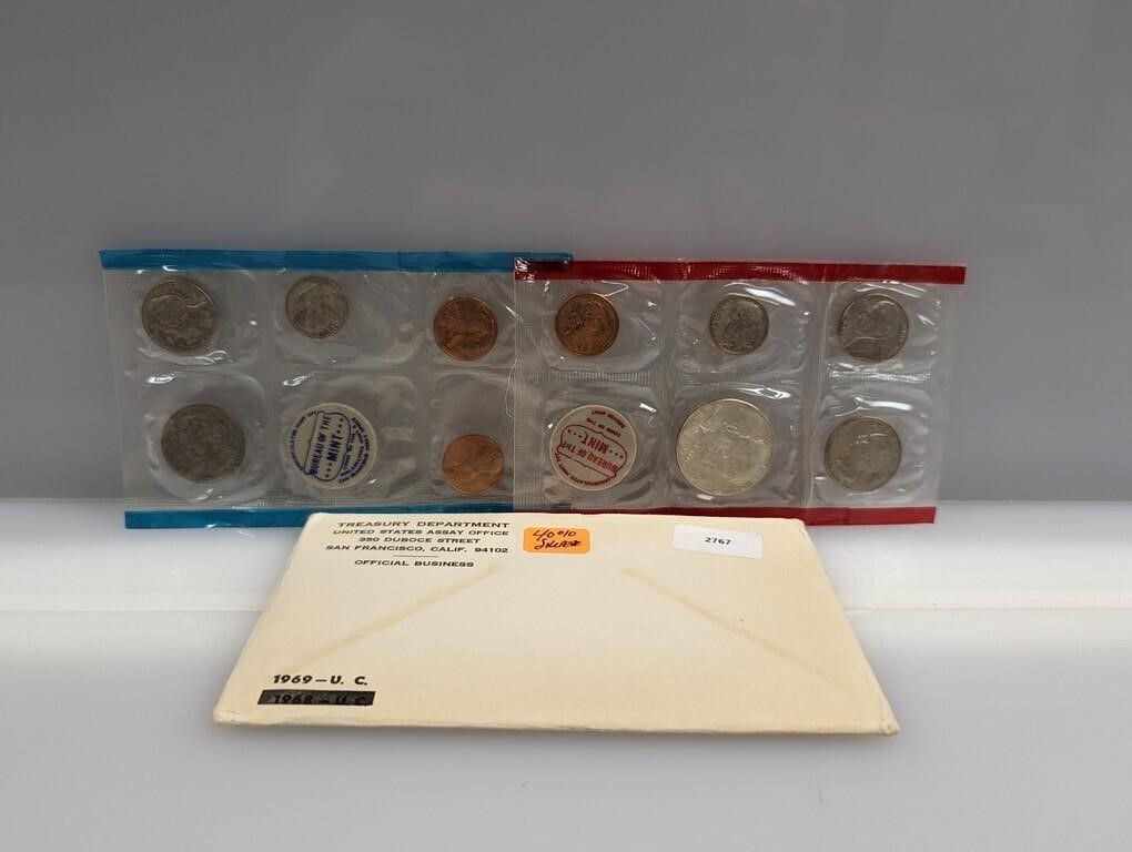 1969 40% Silver US Mint Set