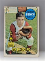1969 Topps All Star Rookie Johnny Bench #95