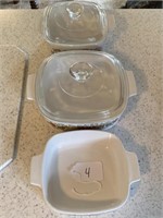 3 Corningware Serving Dishes