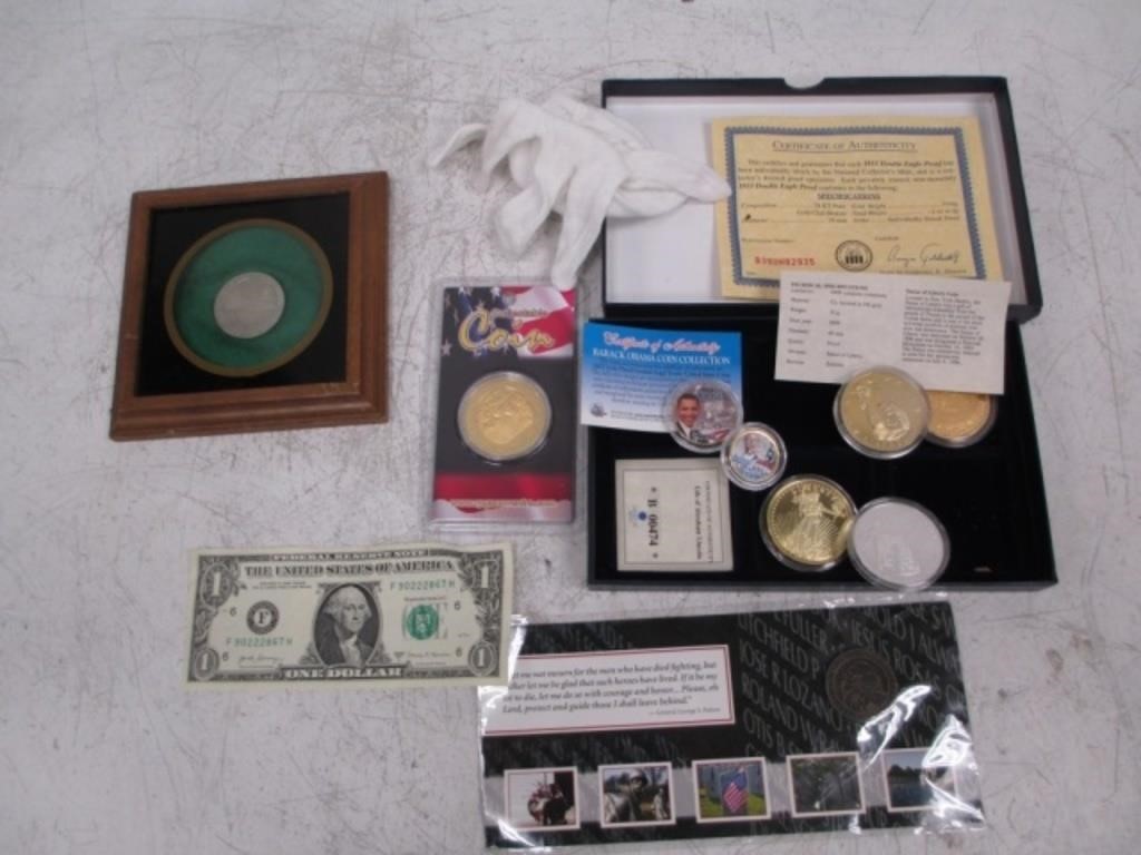 Lot of Collector Tokens - Obama, Lincoln,