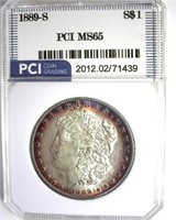 1889-S Morgan MS65 LISTS $1800