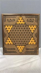 Ante-up-rummy and San loo Chinese checker bord