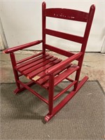 Wood Red Rocking Chair, Child size. Needs little