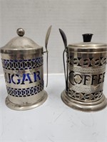 Vintage Coffee & Sugar Containers