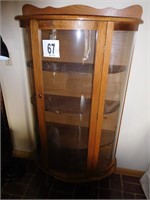 BOW FRONT CURIO CABINET