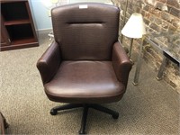 Faux alligator skin style office chair
