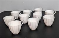 10 Pc. Susie Cooper White Tea Cups