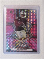 2022 MOSAIC JOSH JACOBS PINK CAMO PRIZM RAIDERS