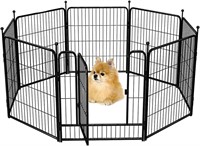 Jhsomdr Dog Playpen Foldable 8 Panels Dog Pen 24"