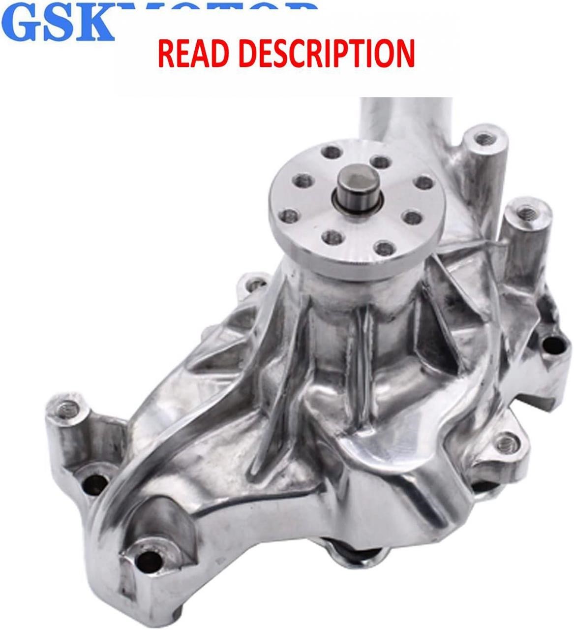 Polished Aluminum Water Pump fit SBC Chevy