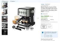 WF365  Bluebow Espresso Machine 20 Bar 1.5L Tank