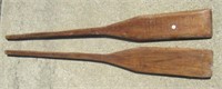 Pair of Wood Boat Oars. Measures: 59.75" L.