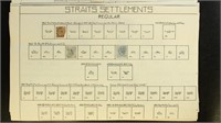 Straits Settlements Stamps Used and Mint hinged on
