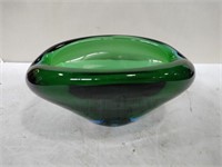 MCM Bohemia Green Glass ashtray