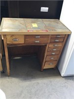 Vintage (10) drawer desk