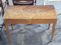 Early 19th Cent. Piano Bench W/Songbook Storage