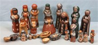 Mexican Pottery Nativity Sets