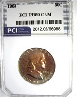 1963 Franklin PR69 CAM LISTS $850