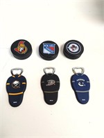6.  Asst.  NHL related bottle openers