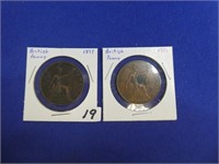 1897  & 1921 British Penny