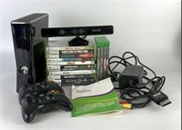 Xbox 360 S Console, Kinect, Controllers & Games