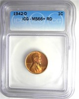 1942-D Cent ICG MS66+ RD