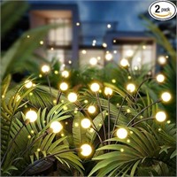 Flechllary Solar Lights for Outside 2 Pack