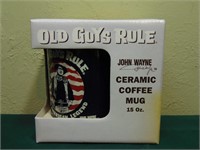 John Wayne Old Guys Rule Ceramic Coffee Mug - New