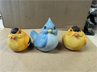 3 Bird Ornaments