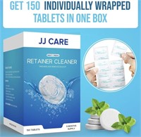 JJ CARE Retainer Cleaner Tablets (Pack of 150)
