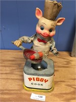 Vintage Piggy Cook Mechanical Battery OP Toy