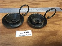 Old Metal Candlestick holders