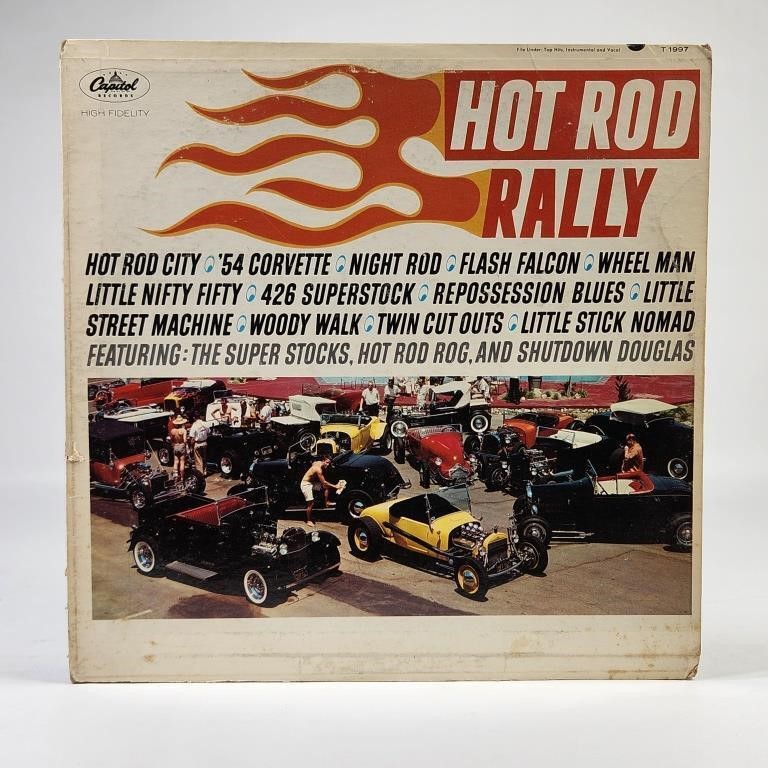 HOT ROD RALLY LP RECORD ALBUM