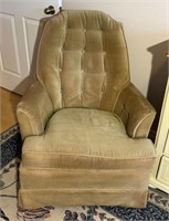 Beige cloth rocking lounge chair OFFSITE PU