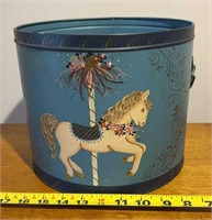 10in collector tin (merry-go-round)