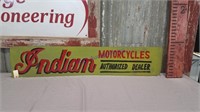 Indian Motorcycles tin sign