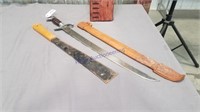 Sword in case, corn knife