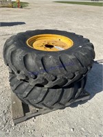 Goodyear 16.9-24 tires, bid X2