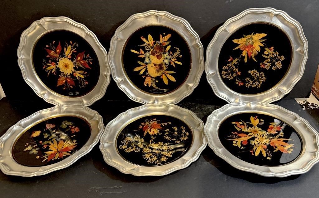 Six 1060 Rein Zinn Decorative Plates