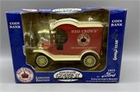 Red Crown Gasoline 1912 Ford Die Cast Bank