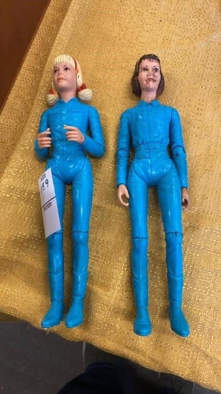 Josie and Janice west plastic dolls 9 inches tall