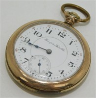 Antique Gold Filled Hampden Pocket Watch - For