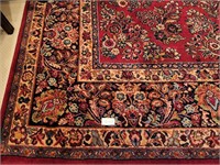 Karastan rug, 8'8"x12'1", red Sarouk
