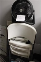 Honeywell Fan w/ (2) Chairs