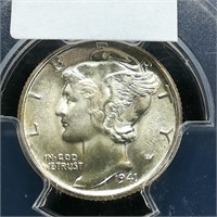 1941 MERCURY DIME 10C MS66 PCGS