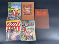 LOT OF 5 WHITMAN BOOKS GENE AUTRY DICK TRACY +