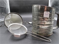 Flour Sifter and Strainers