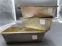 Old Metal Bread Loaf Pans